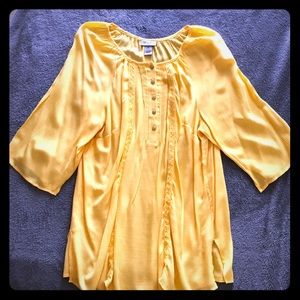 Yellow 3/4 Sleeve Tunic
